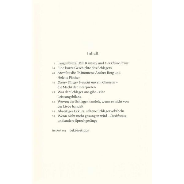 Reclam Verlag 100 Seiten Schlager