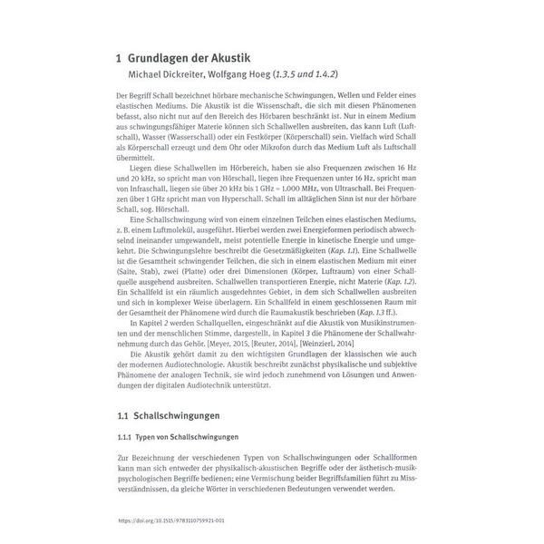 De Gruyter Handbuch der Tonstudiotechnik