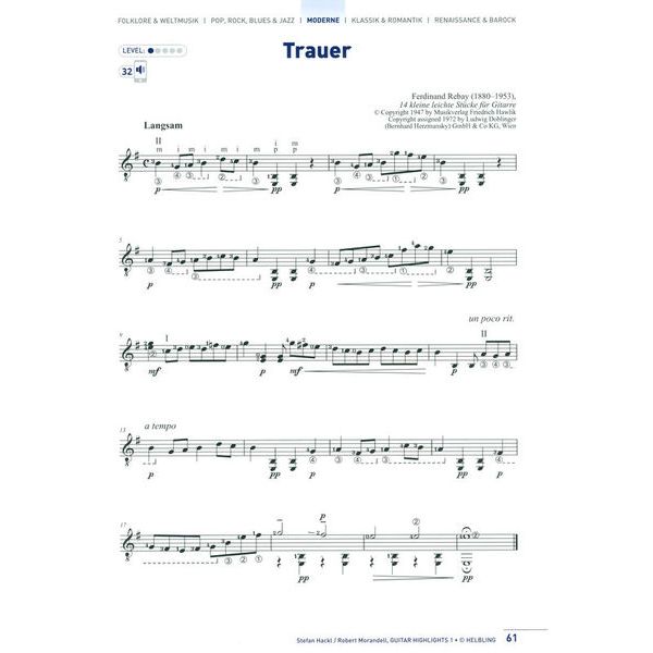 Helbling Verlag Guitar Highlights 1