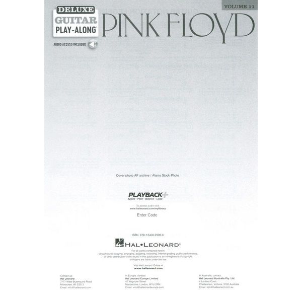 Hal Leonard Pink Floyd Deluxe Guitar