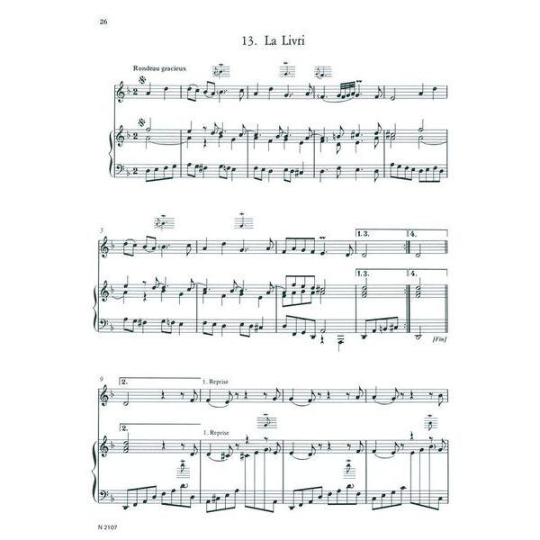 Heinrichshofen Verlag Rameau Spielstücke Blockflöte