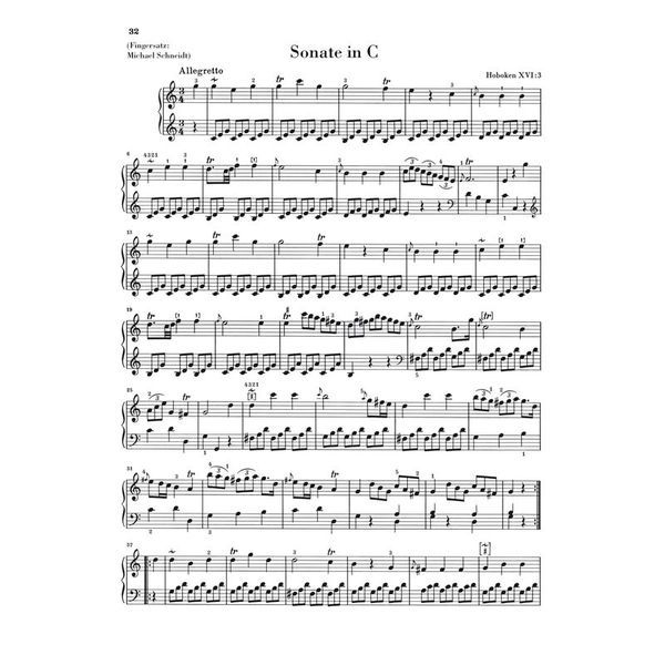 Henle Verlag Haydn Kleine frühe Sonaten