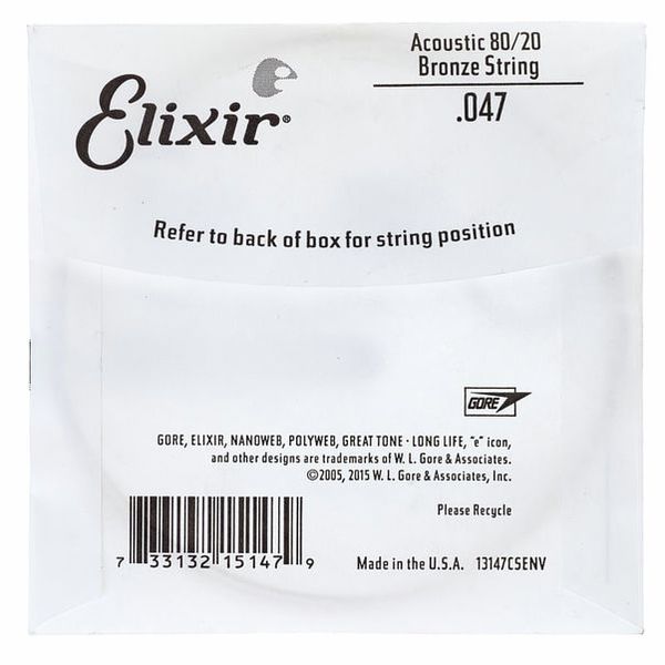 Elixir .047 Western Bronze 80/20 NW