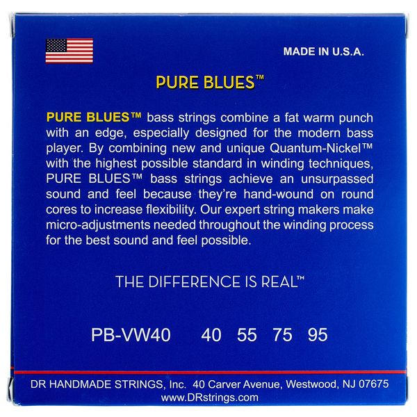 DR Strings Pure Blues PBVW-40