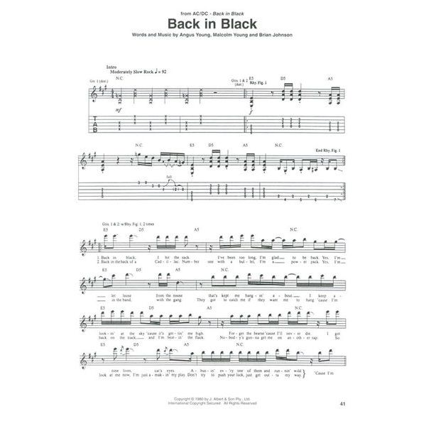 Hal Leonard Guitar 50 Greatest Rock Songs