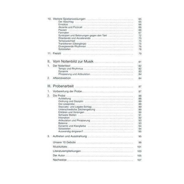 Ricordi Taktschlagen Oder Dirigieren