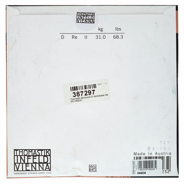 Thomastik Spirocore D Bass 3/4 medium