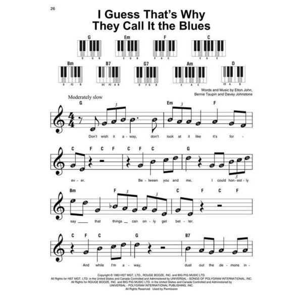 Hal Leonard Elton John Super Easy