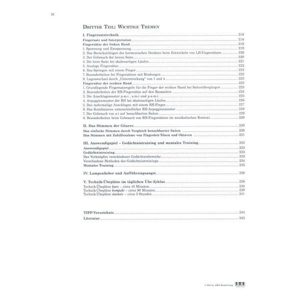 AMA Verlag Technik Moderne Konzertgitarre