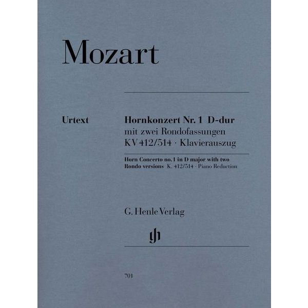 Henle Verlag Mozart Hornkonzert Nr. 1 D-Dur