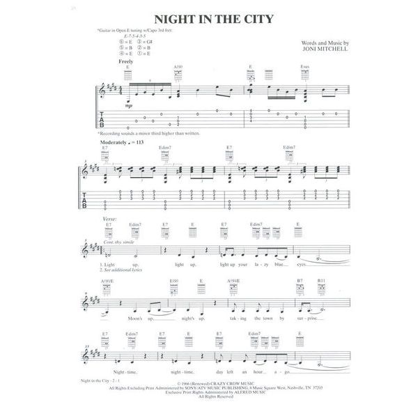 Alfred Music Publishing Joni Mitchell Complete So Far