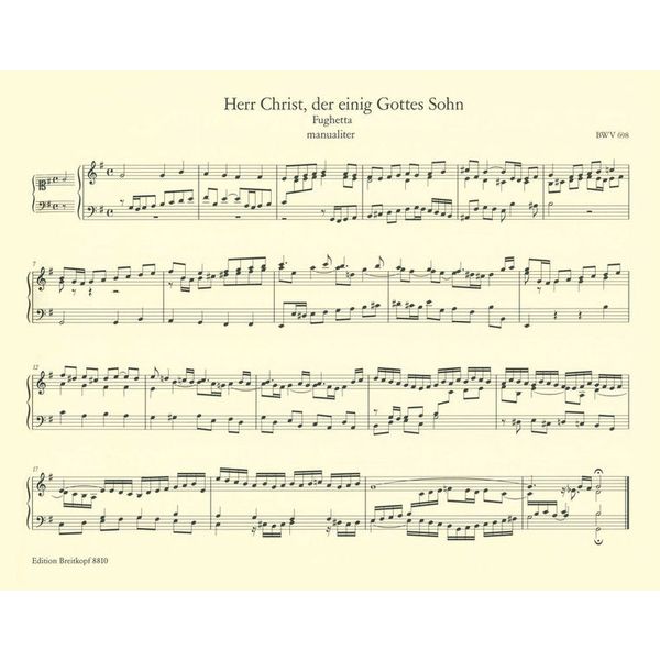 Breitkopf & Hrtel Bach Smtliche Orgelwerke