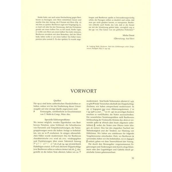 Brenreiter Beethoven Sonate F-Dur op. 17