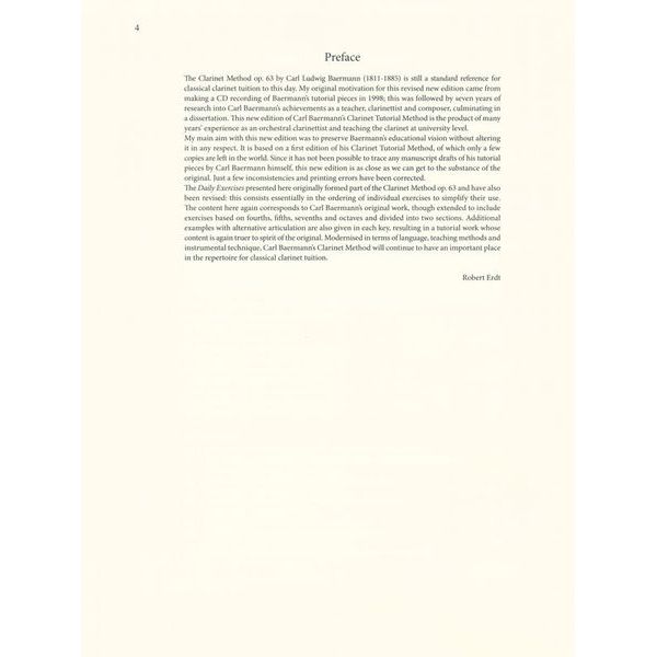 Schott Baermann Daily Exercises