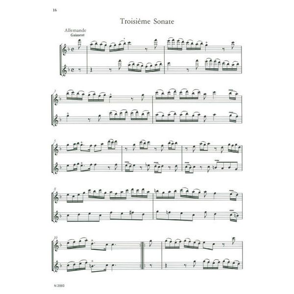 Heinrichshofen Verlag Boismortier Sechs Sonaten