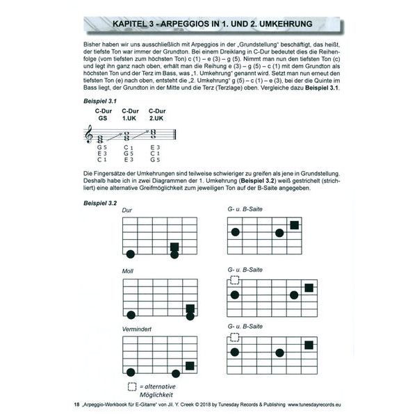 Tunesday Records Arpeggio-Workbook E-Guitar