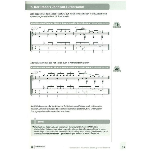 Alfred Music Publishing Garantiert Akustik-Bluesgit.