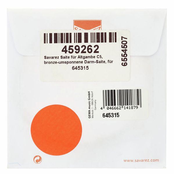 Savarez Alto Viola Da Gamba C5