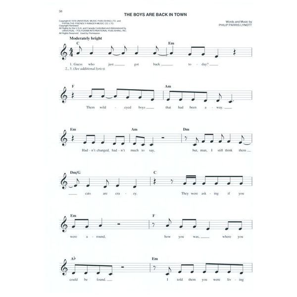 Hal Leonard Easy Classic Rock Fake Book