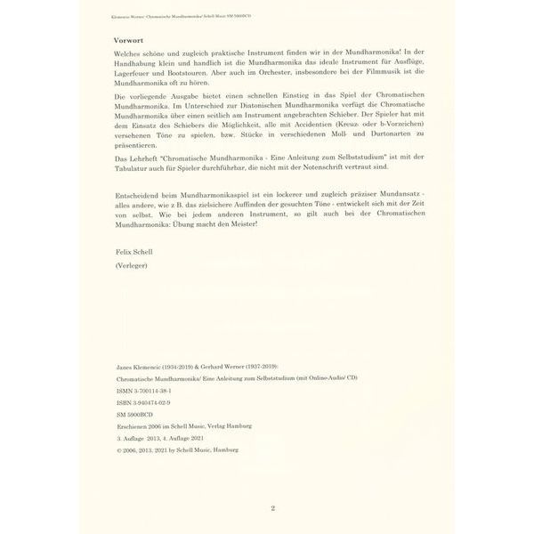 Schell Music Chromatische Mundharmonika