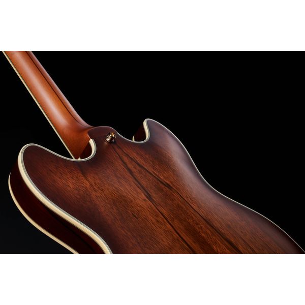 DAngelico Deluxe DC Satin Brown Burst