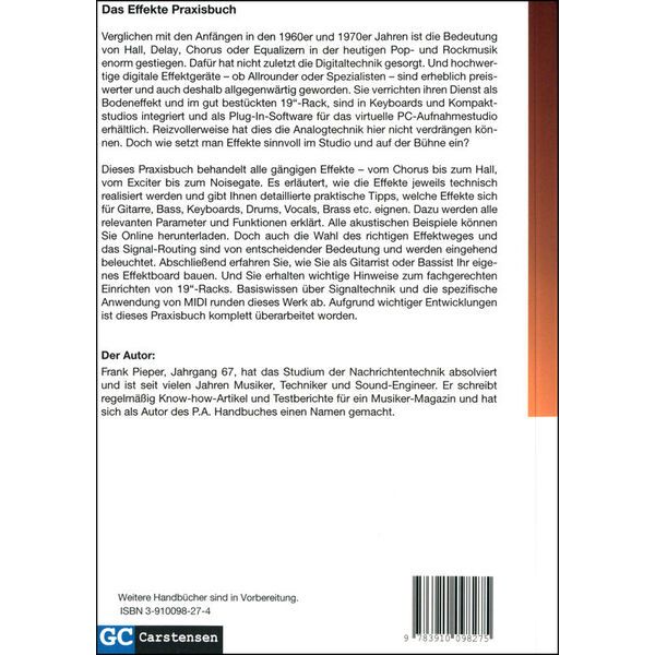 GC Carstensen Verlag Das Effekte Praxisbuch
