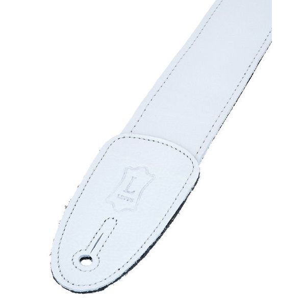 Levys Garment Leather Strap 2" WHT