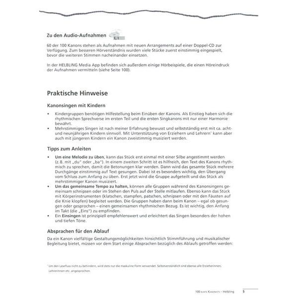 Helbling Verlag 100 bunte Kanonhits