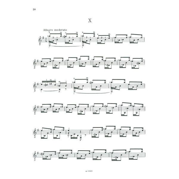 Universal Edition Sor 12 leichte Etüden