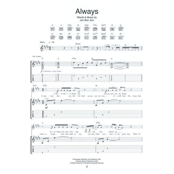 Wise Publications Bon Jovi Best Of