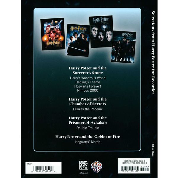 Alfred Music Publishing Harry Potter For Recorder