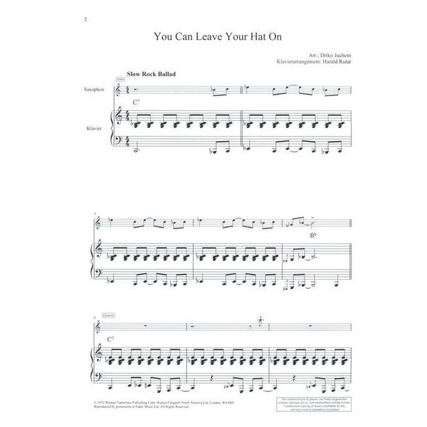 Schott Rock Ballads Alto Sax