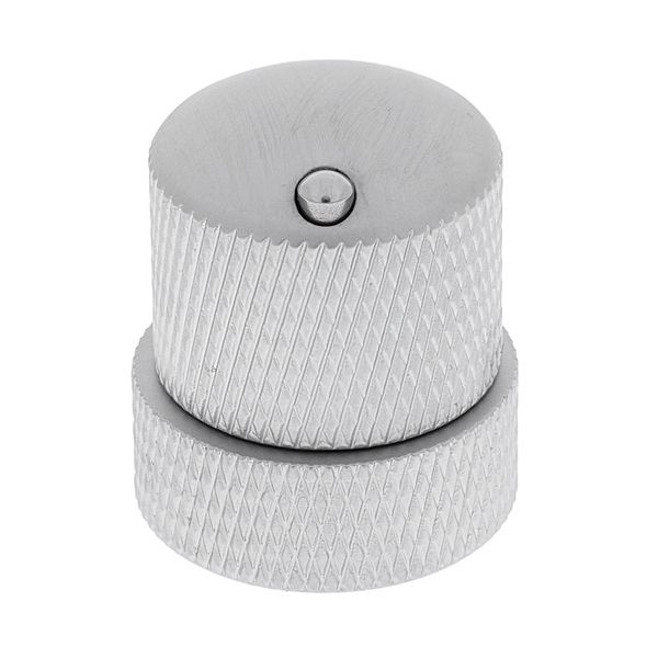 Warwick Stacked Dome Knob CI Sat Chrom