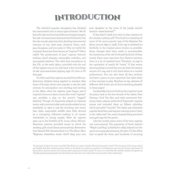 Hal Leonard Ragtime Fingerstyle Ukulele