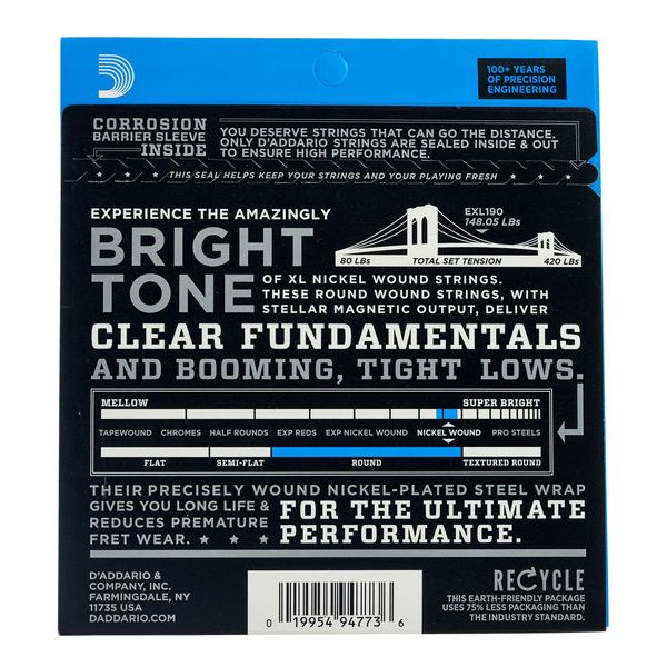 Daddario EXL190