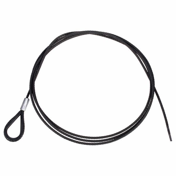 Stairville Steelwire Safety 300cm/5mm Bk