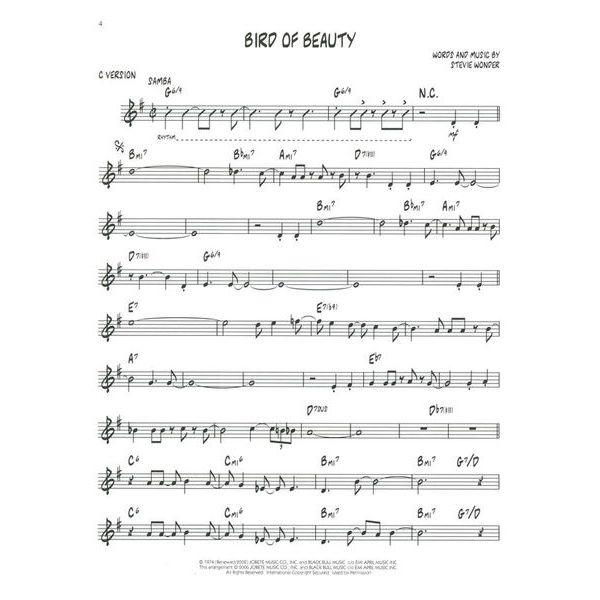 Hal Leonard Jazz Play-Along Stevie Wonder