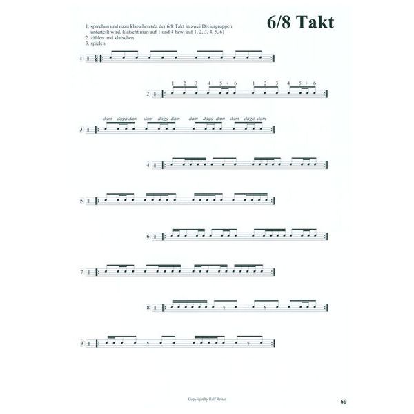 Ralf Reiter bungen für kleine Trommel