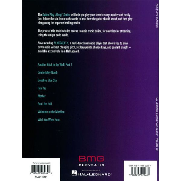 Hal Leonard Guitar Play-Along Pink Floyd