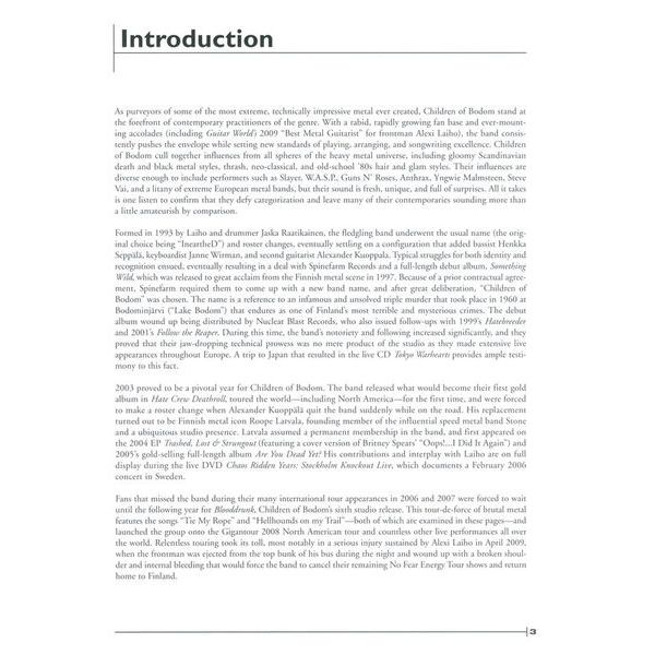 Hal Leonard Children Of Bodom Legendary