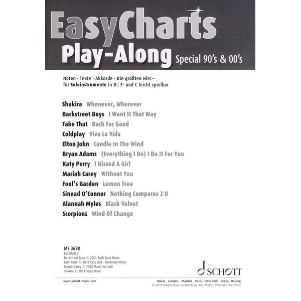 Music Factory Easy Charts Play-Along Special