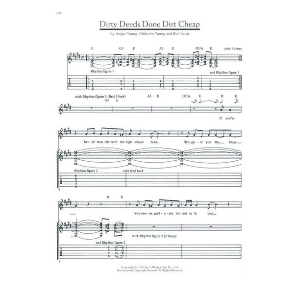 Wise Publications AC/DC Definitive Songbook