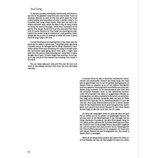 Hal Leonard Song Classics For Solo Guitar