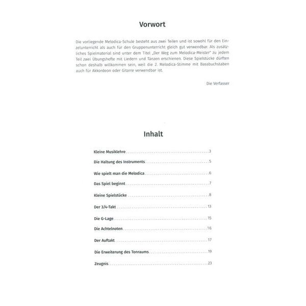 Holzschuh Verlag Neue Melodica-Schule 1