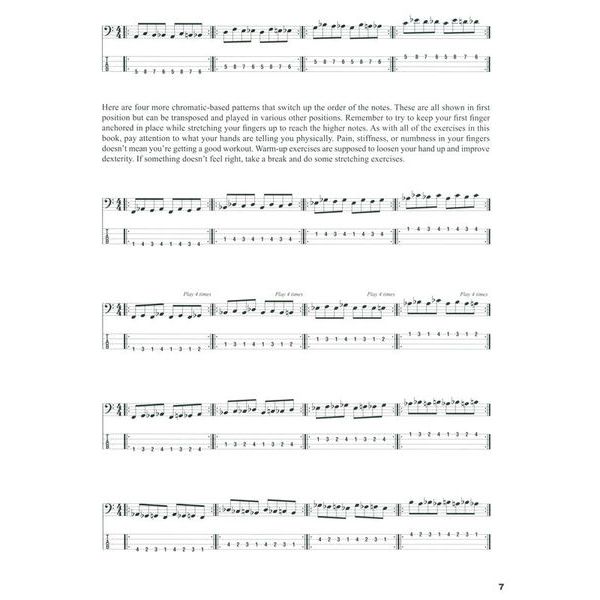 Hal Leonard Warm Up Exercises for Bass