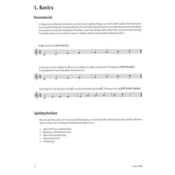 Artist Ahead Musikverlag Country-Gitarre