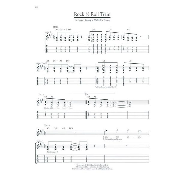 Wise Publications AC/DC Definitive Songbook