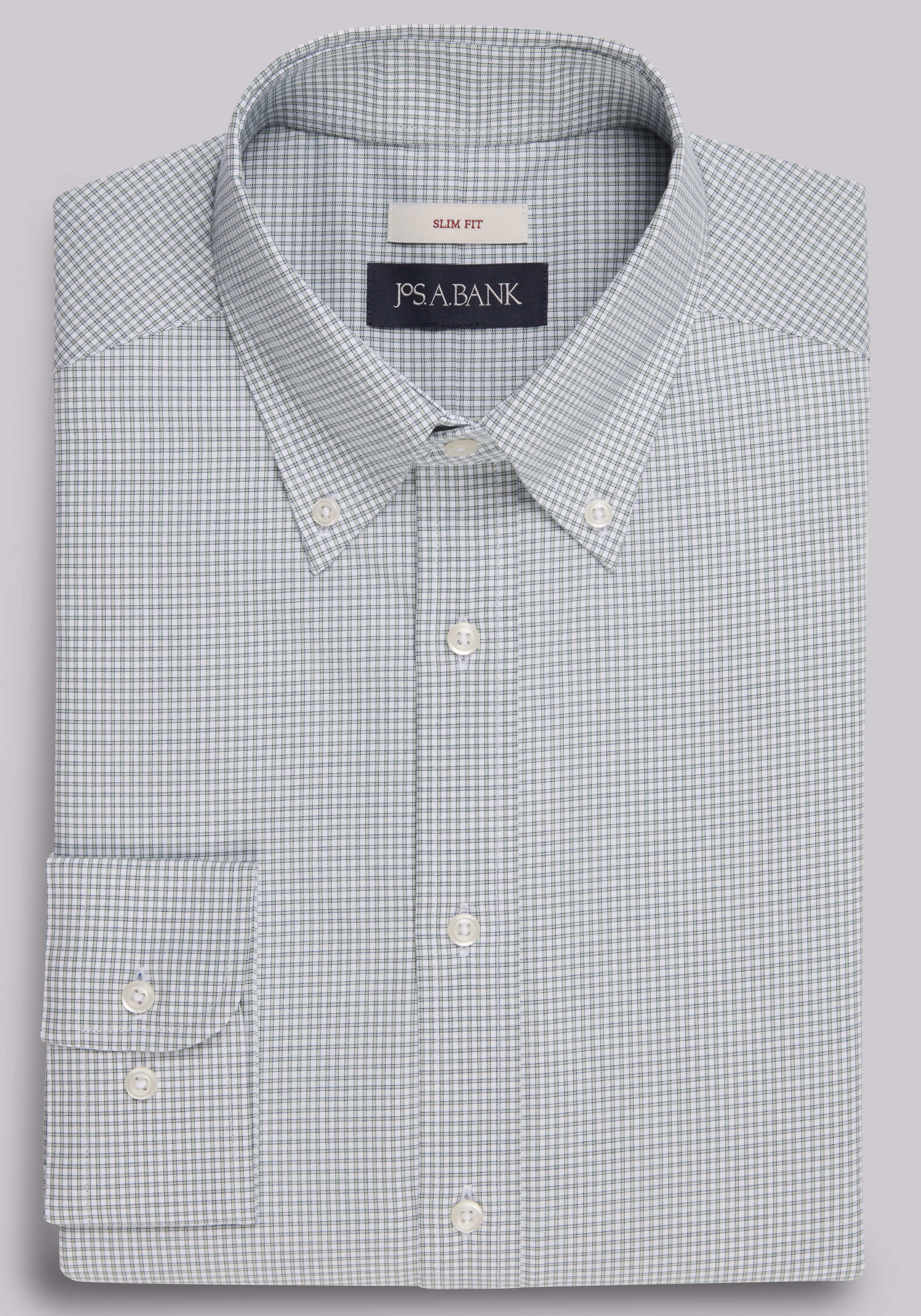 Jos. A. Bank Slim Fit Check Dress Shirt - Big & Tall