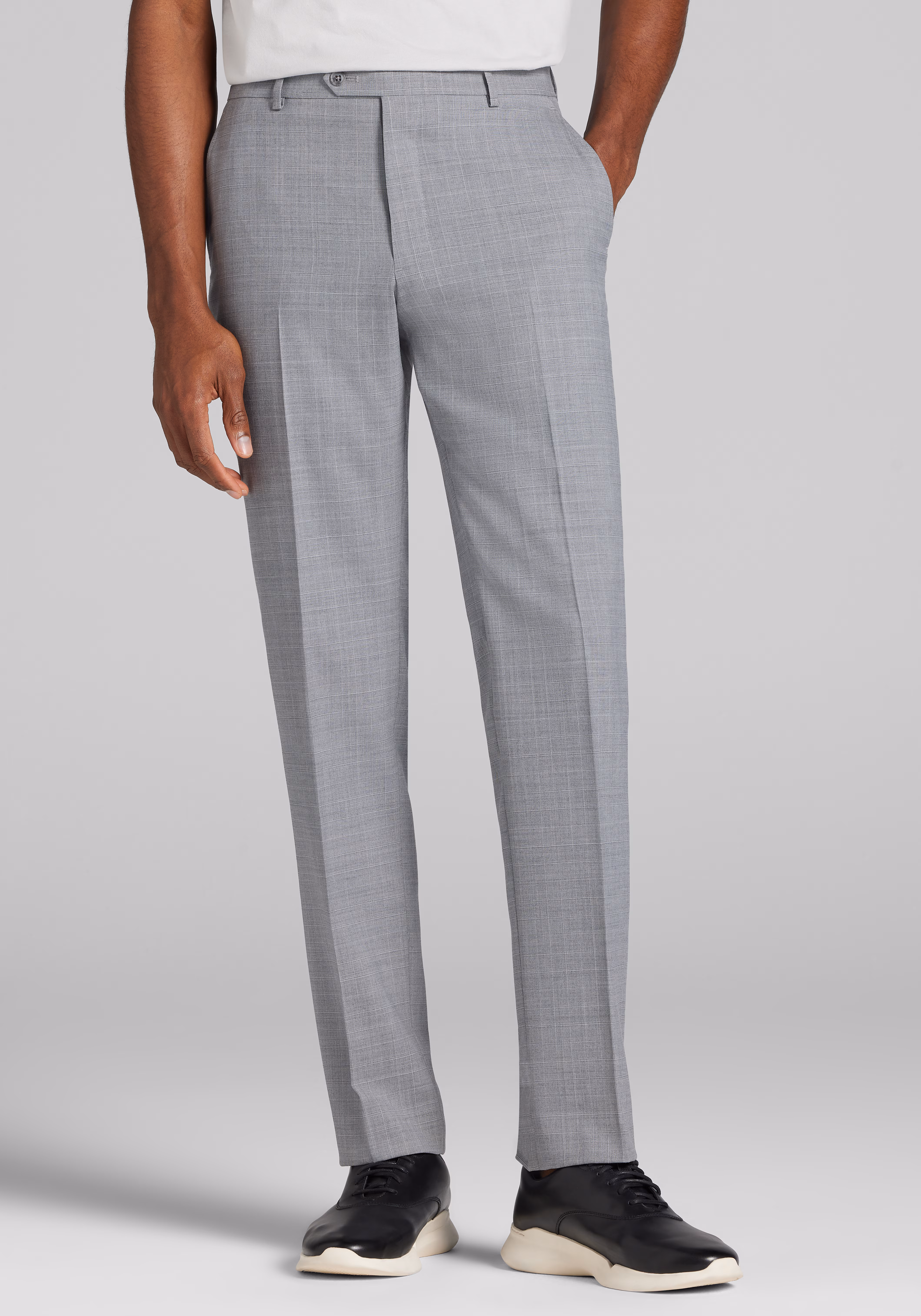 Jos. A. Bank Tailored Fit Wool Blend Suit Separates Medium Plaid Pants
