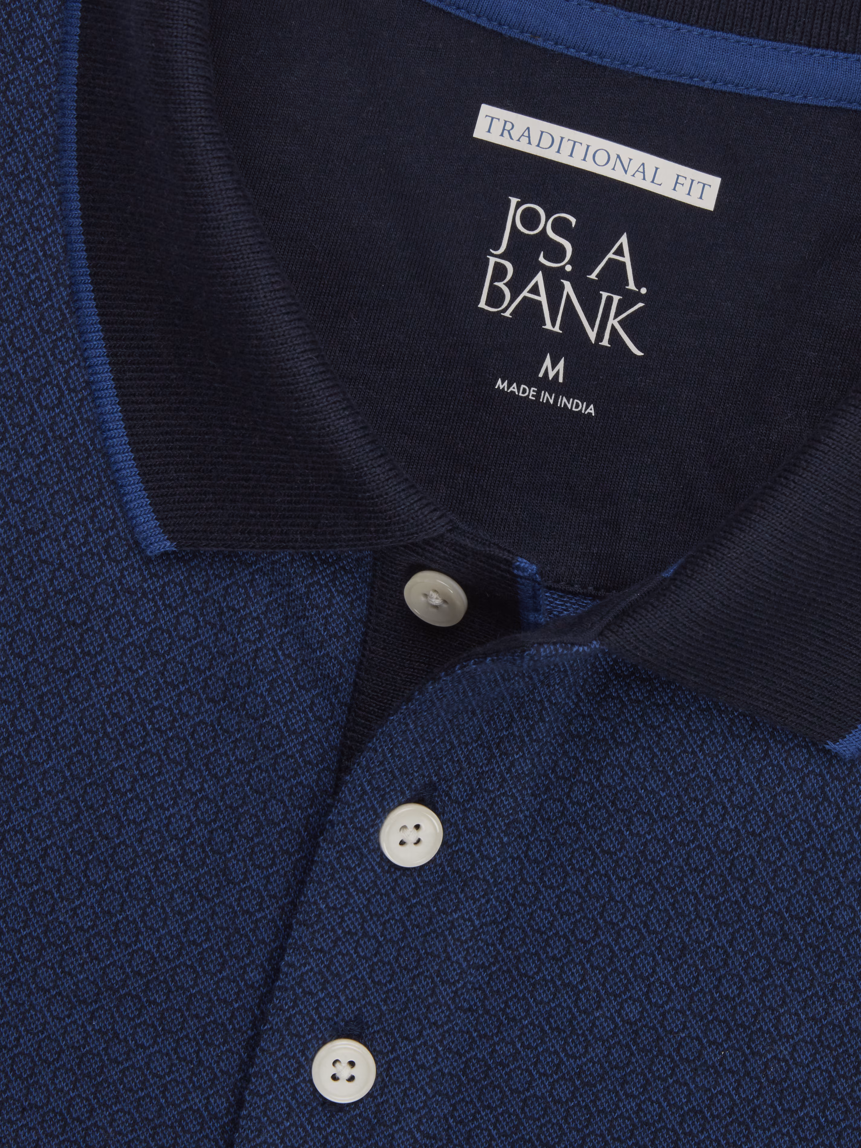 Jos. A. Bank Traditional Fit Comfort Stretch Jacquard Polo